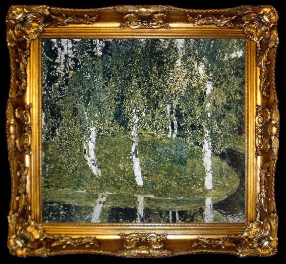 framed  Alexander Yakovlevich GOLOVIN Birch, ta009-2